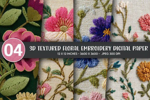 3D Textured Floral Embroidery: A Detailed Review