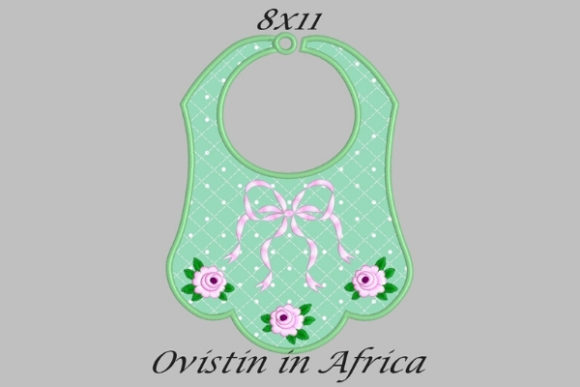 Adorable Green Baby Bib with Roses: A Review