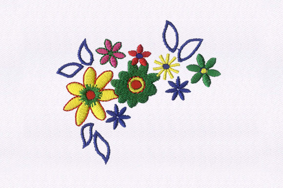 Exquisite Flowers: A Versatile Embroidery Design