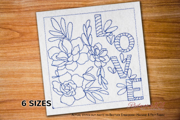 Love with Flowers: A Versatile Embroidery Design