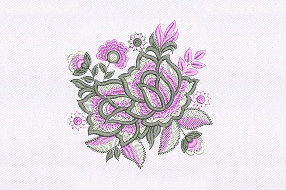 Pink White Flowers Design: A Versatile Embroidery Choice