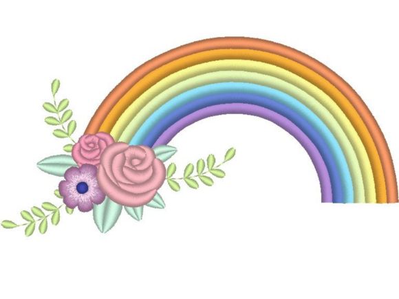Rainbow and Flowers: A Vibrant Addition to Your Collection
