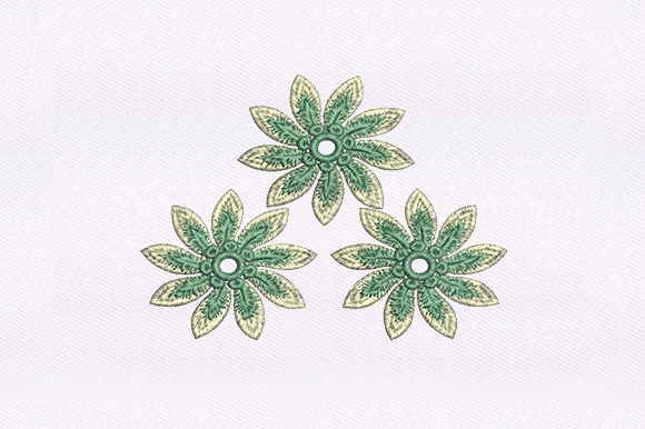 Swiveling Flowers Design: A Versatile Embroidery Choice