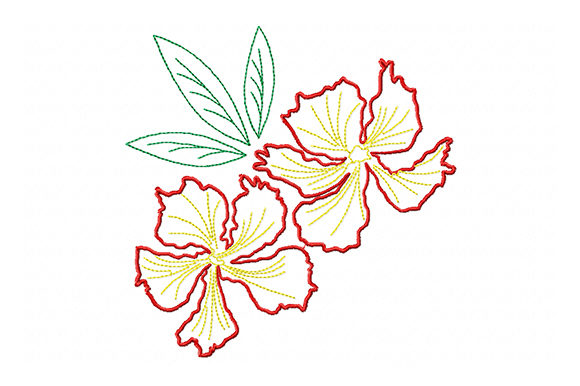 Two Red Flowers: A Festive Touch for Holiday Projects